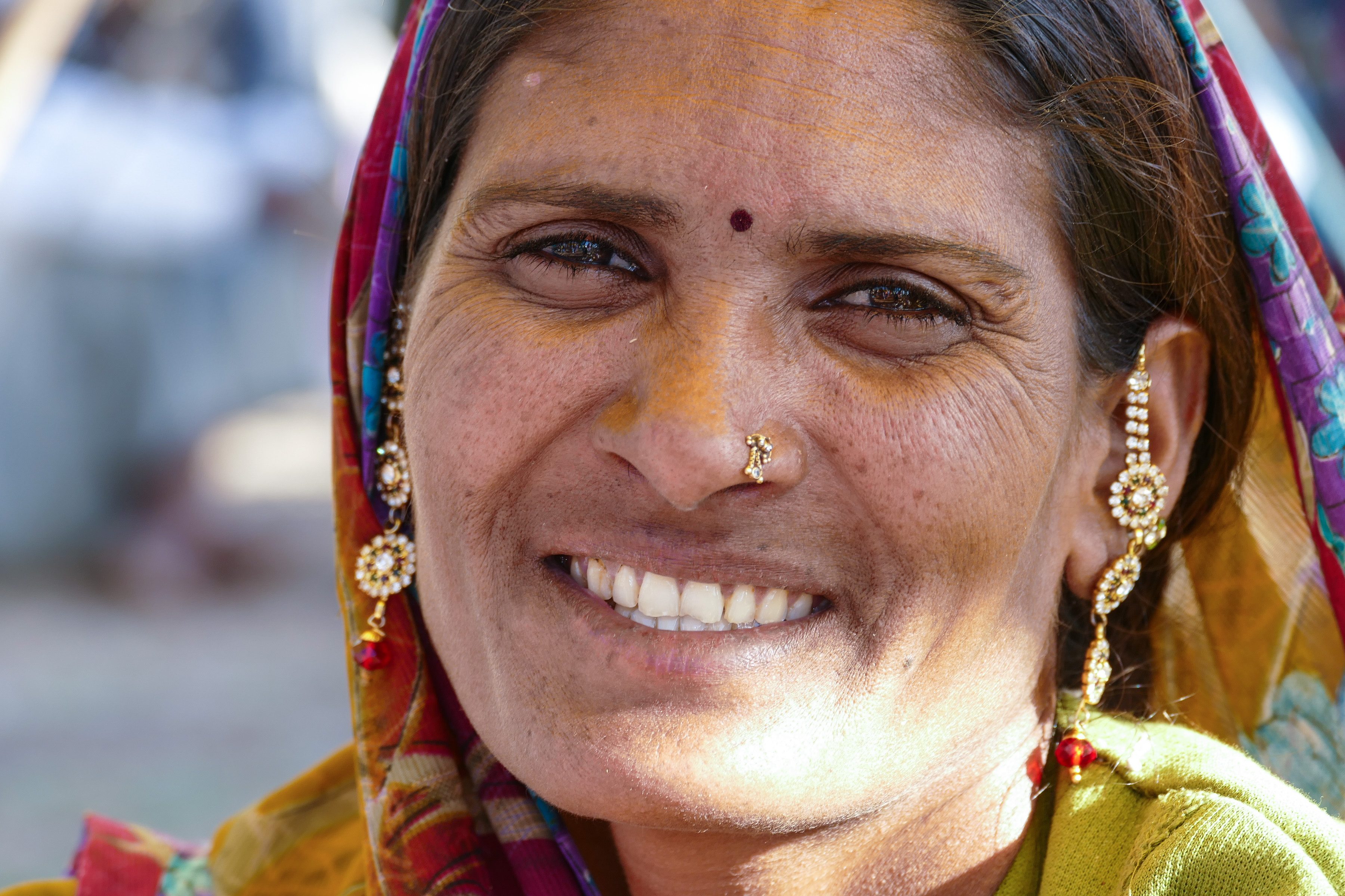 am Markt in Mandu